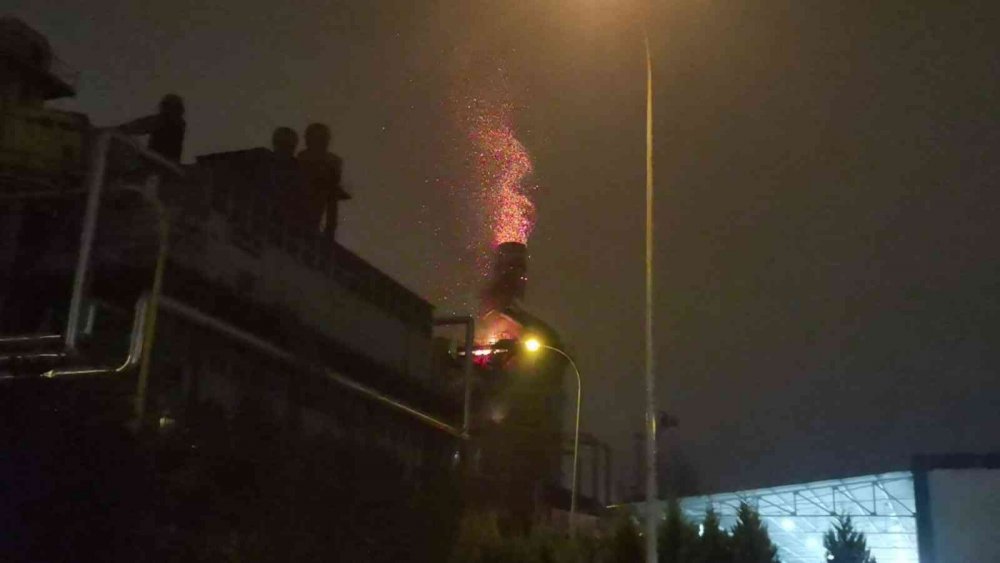 Talaş siloları alev topuna döndü