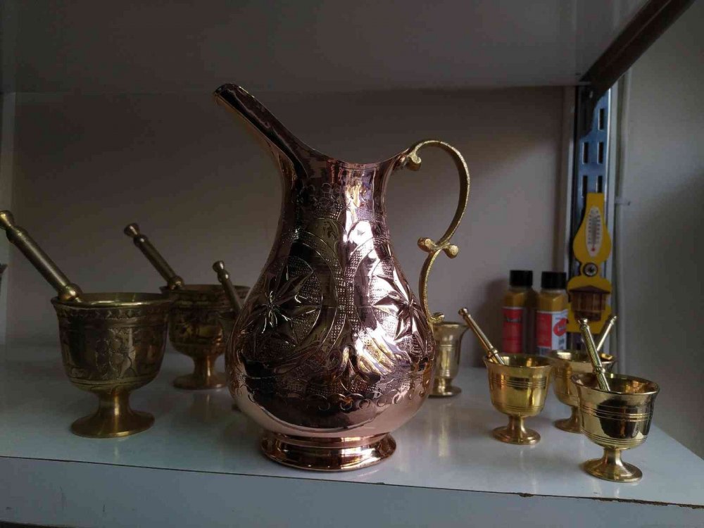 5 bin yıllık şifa kaynağı bakır kaplara büyük ilgi