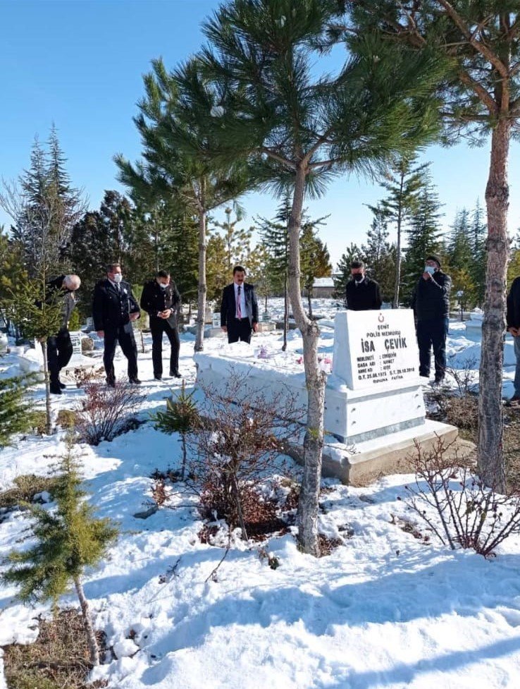 Şehit polis Çevik’in adı Günyüzü İlçe Emniyet Amirliği binasına verildi