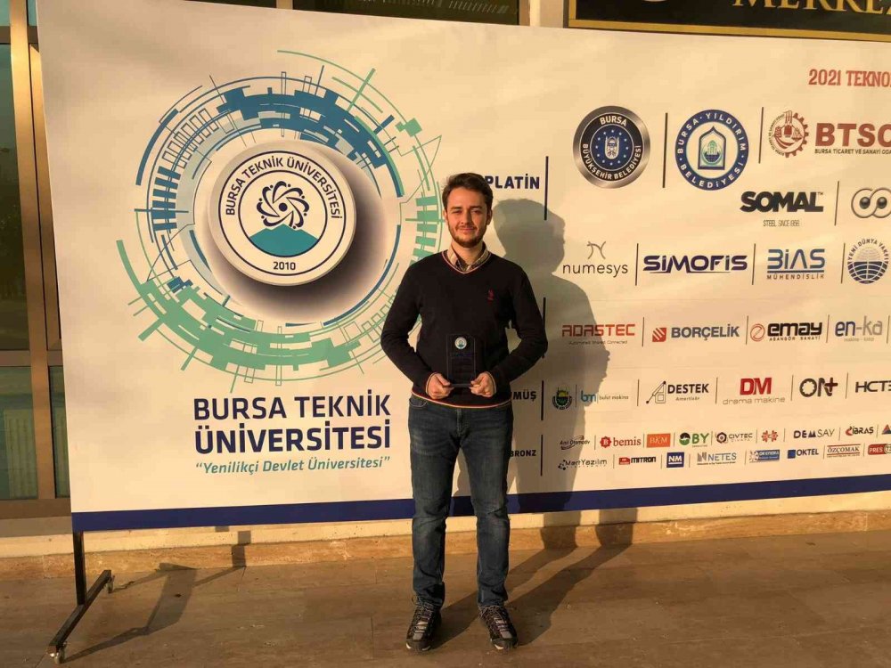 Projesine TÜBİTAK’dan destek alan Pazaryerili öğrenci ödüllendirildi