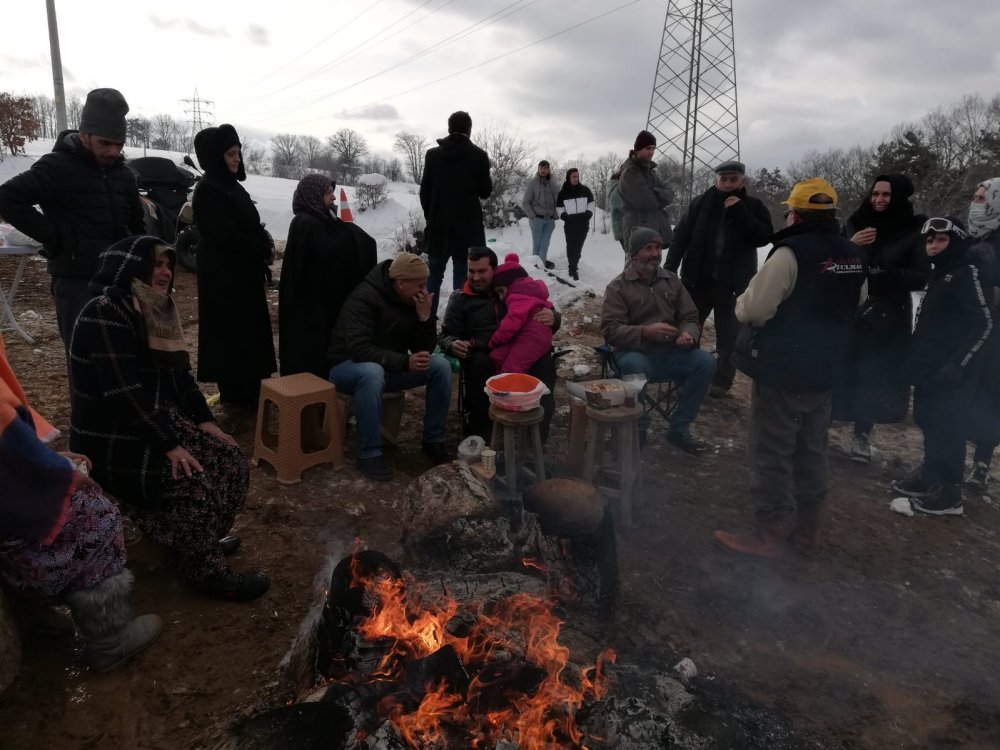 Sarıdayı Köyü'nde kızak şenliği