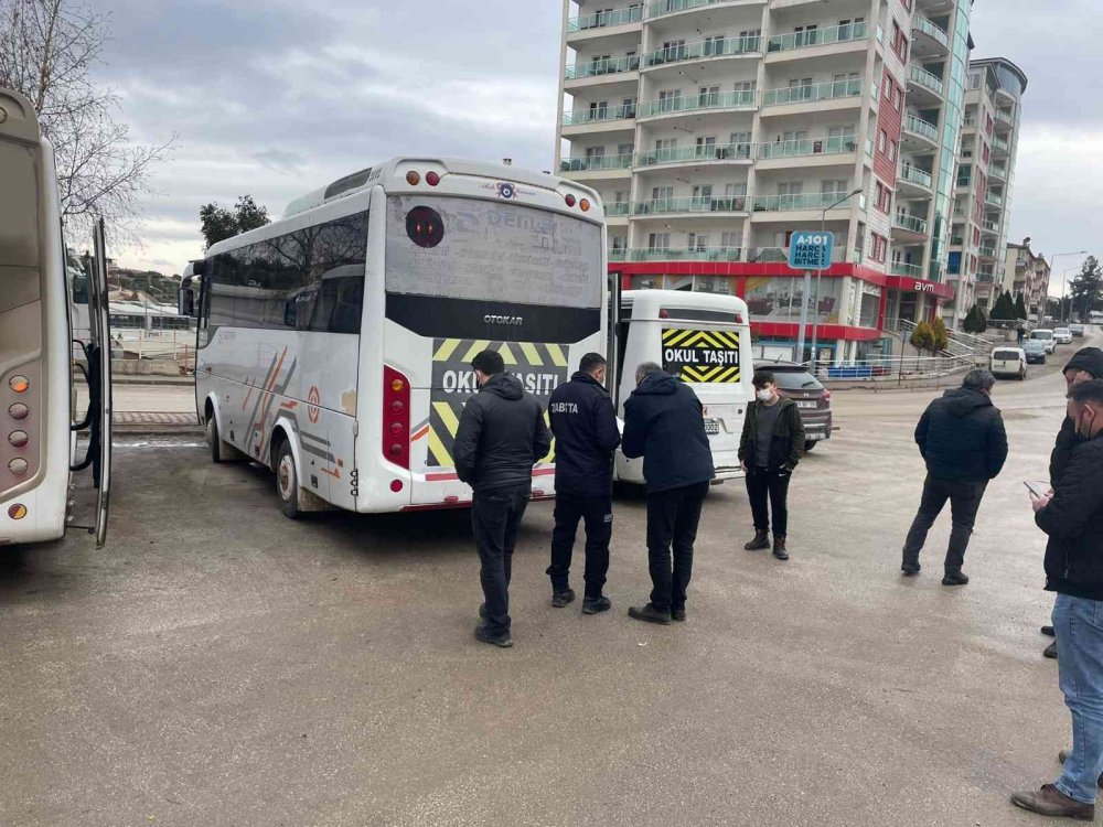 Öğrenci servisleri denetlendi