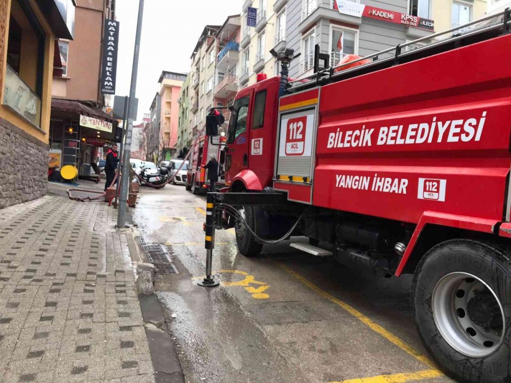 Havalandırma sistemindeki motor yangına neden oldu