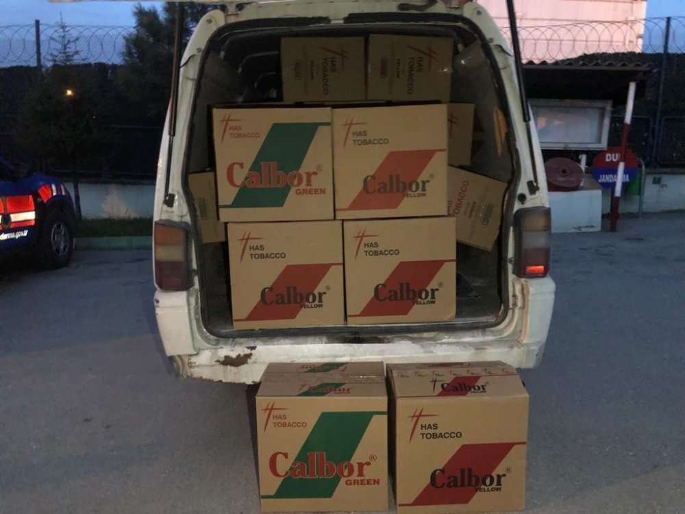 1,5 milyon liralık kaçak sigara ele geçirildi
