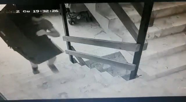 Kameralara aldırmadan televizyonu böyle çaldı