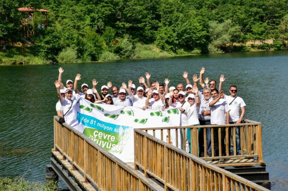 Küçük Elmalı Göletinde çevre yürüyüşü yapıldı