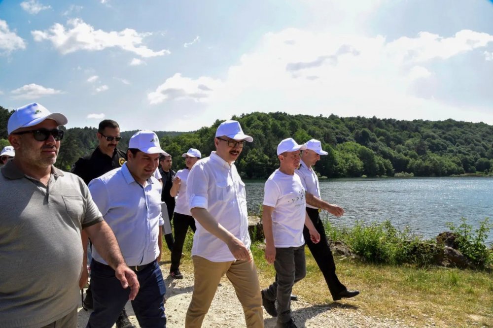 Küçük Elmalı Göletinde çevre yürüyüşü yapıldı