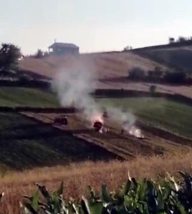 Tarlasındaki çöpleri yakmak isteyince olanlar oldu