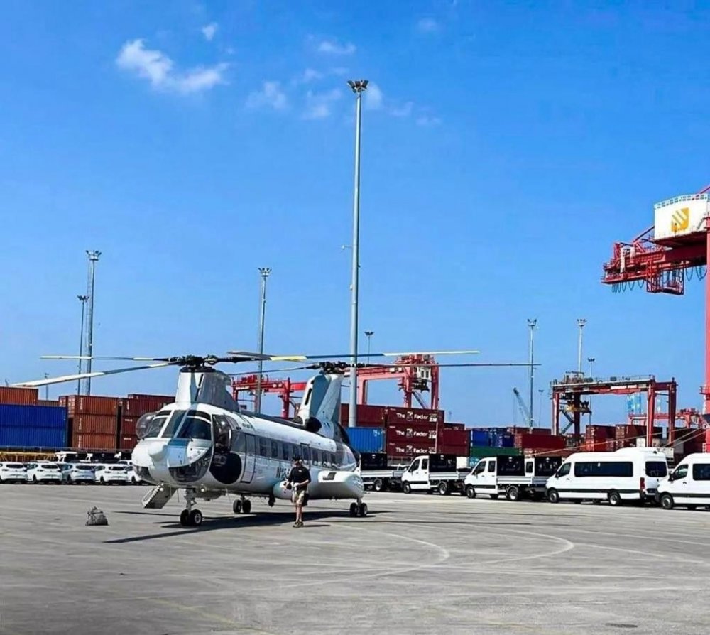 Yangın helikopterleri Gemlik’e geldi