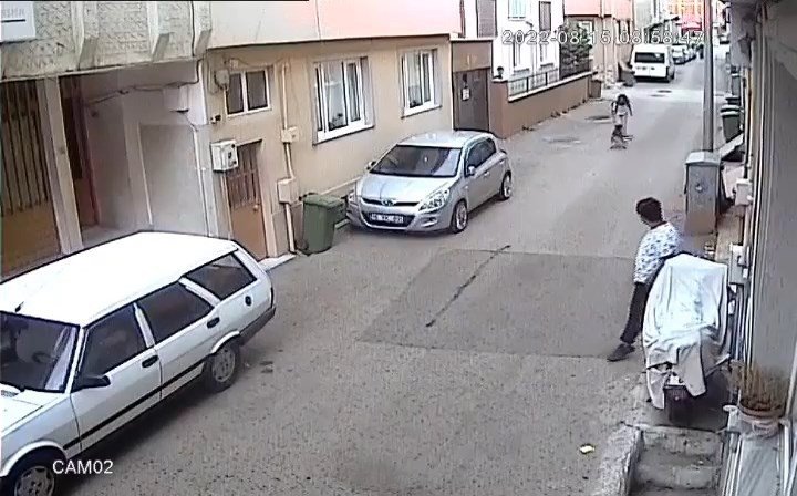 Başıboş sokak köpeği kursa giden kız çocuğunu ısırdı