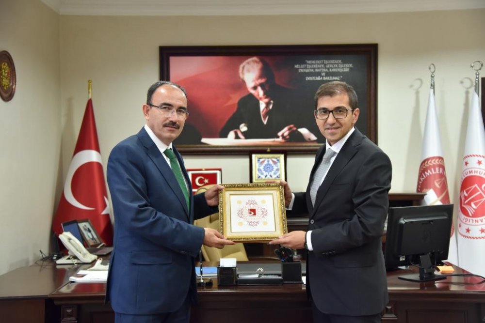 Rektör Beydemir’den, Başsavcı Olgun’a hayırlı olsun ziyareti