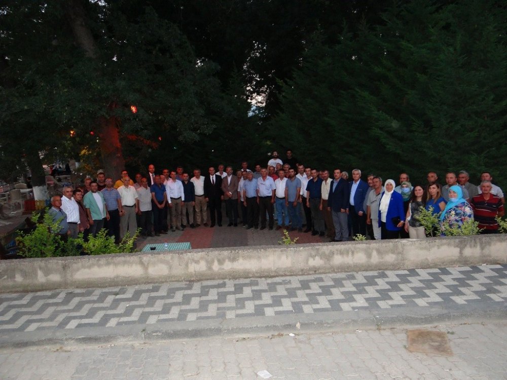 Muhtarlardan Kaymakam Efecan Şahin’e veda yemeği