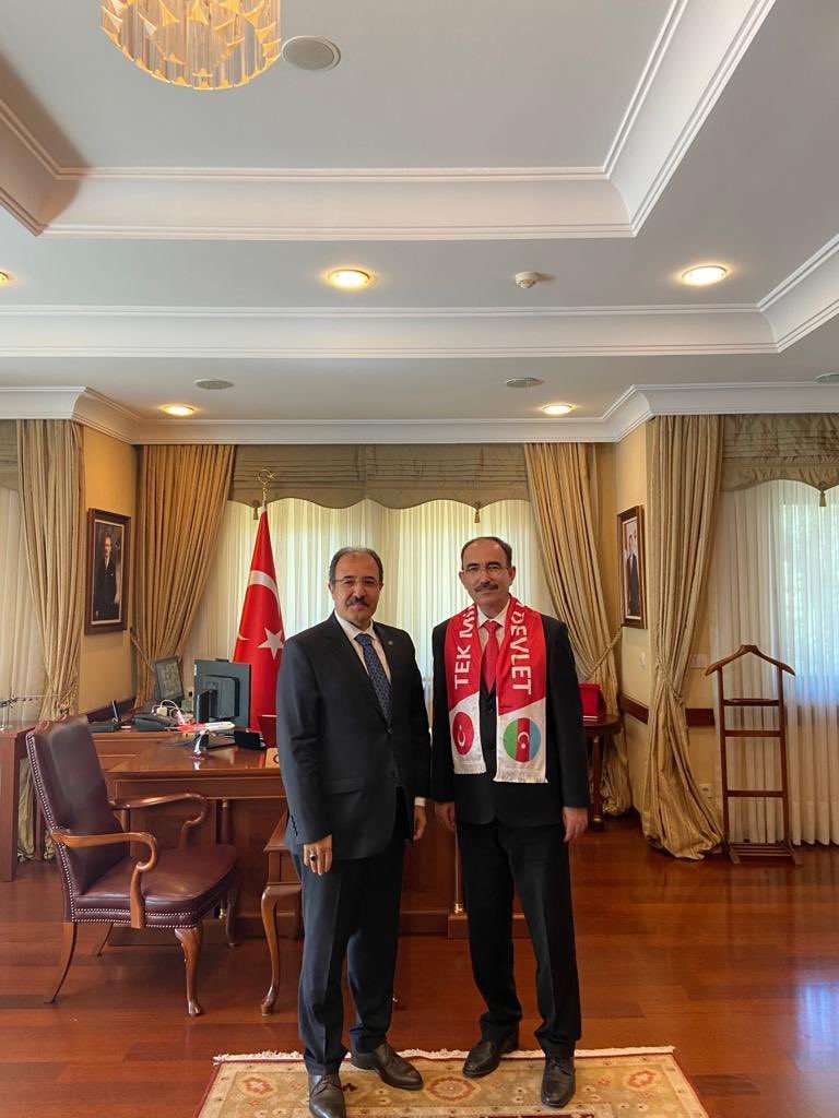 Rektör Beydemir, Bakü Büyükelçisi Bağcı’yla bir araya geldi