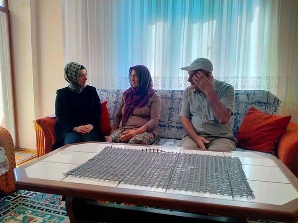 Kaymakam Kurt, Kıbrıs gazisini ziyaret etti