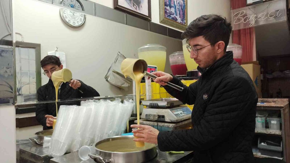 Havalar birden soğudu boza satışları arttı