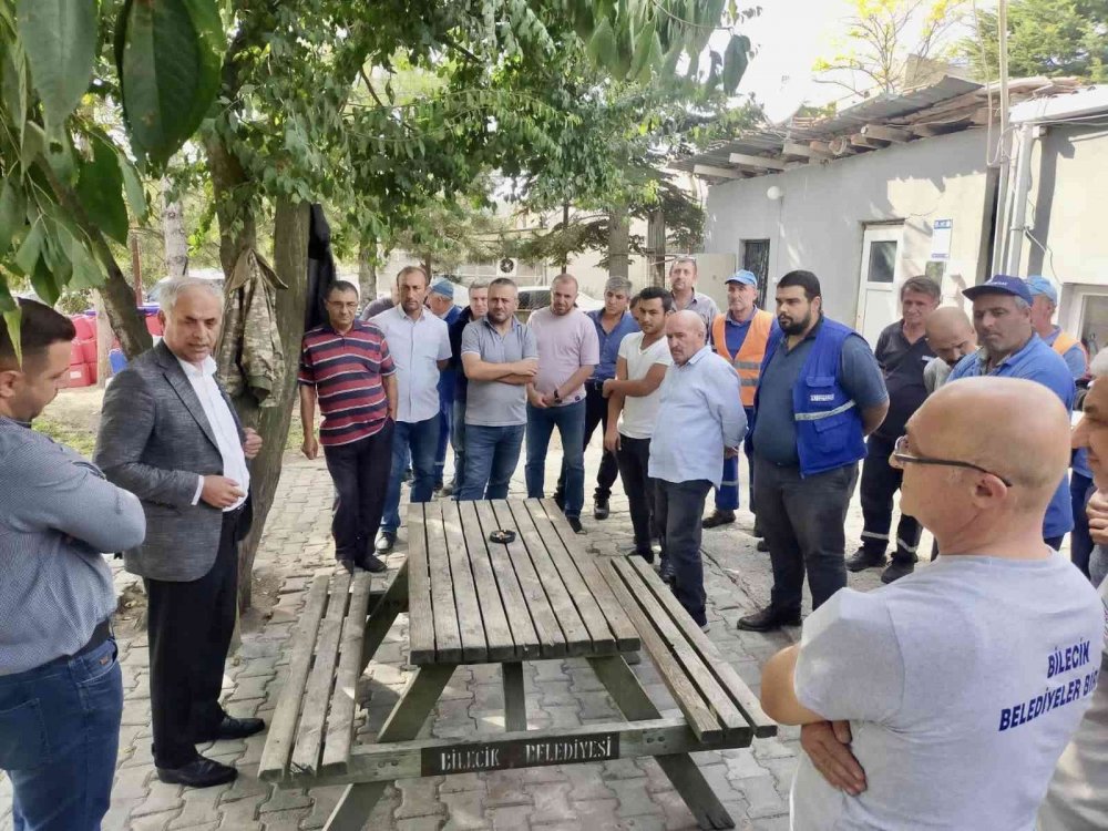 Başkan Yaman işçilerin talebini dinledi