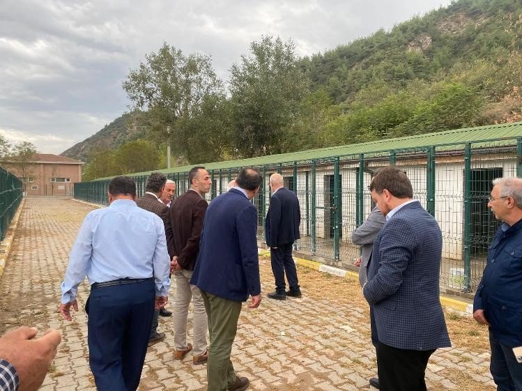 Tıp Fakültesi dekanı ve hocaları barınak ve hayvan hastanesinde inceleme yaptı