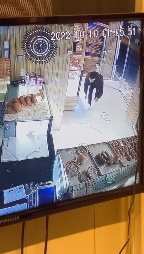 Vicdansız hırsız kamerada