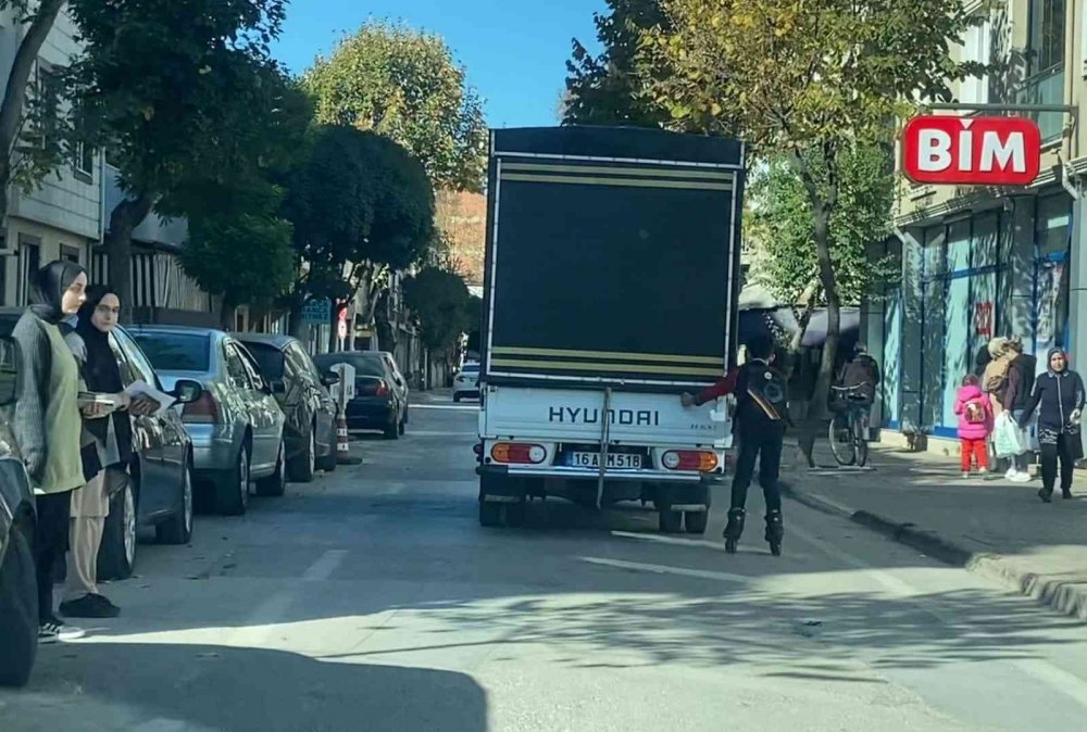 Bursa’da tehlikeli yolculuk