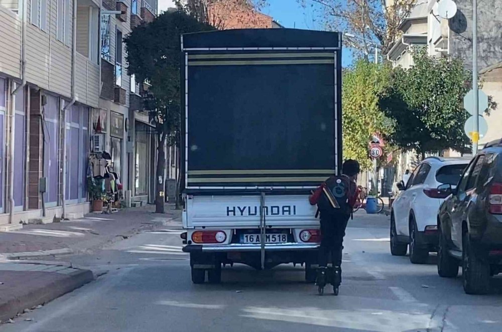 Bursa’da tehlikeli yolculuk