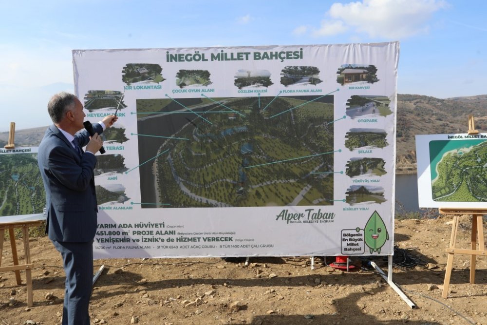 Bursa’nın en büyük Millet Bahçesi şehrin ortak sinerjisiyle yükseliyor