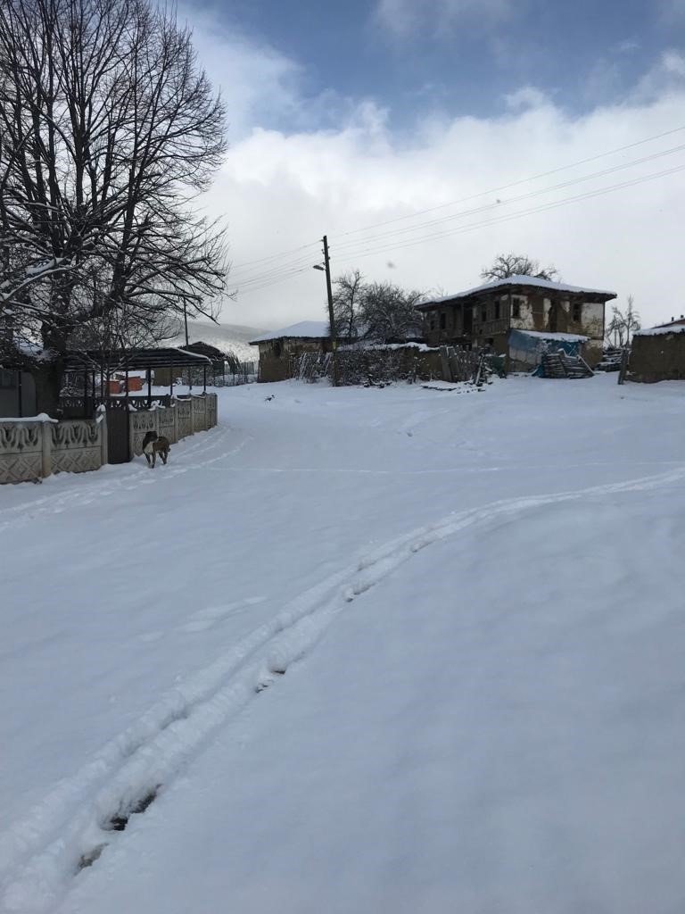 Osmaneli’nin yüksek kesimlerinde kar yağışı etkisini gösterdi