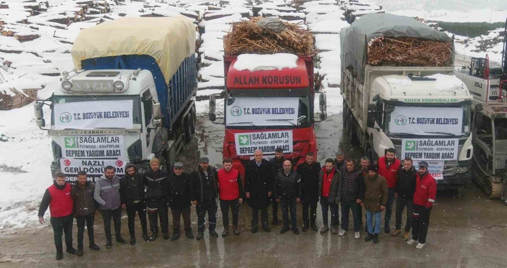 Deprem bölgesine yakacak yardımı