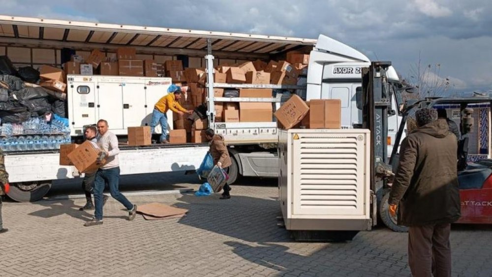 Jeneratörler afet bölgesinde