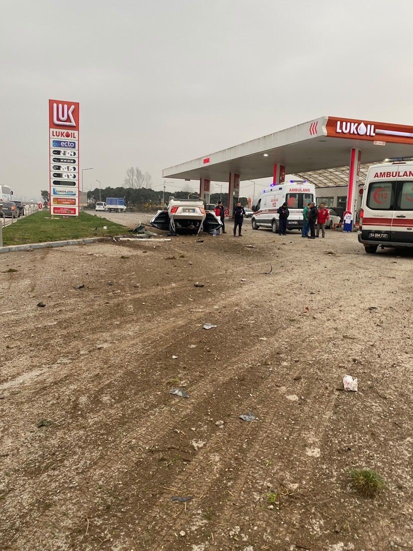 Lüks otomobil hurdaya döndü