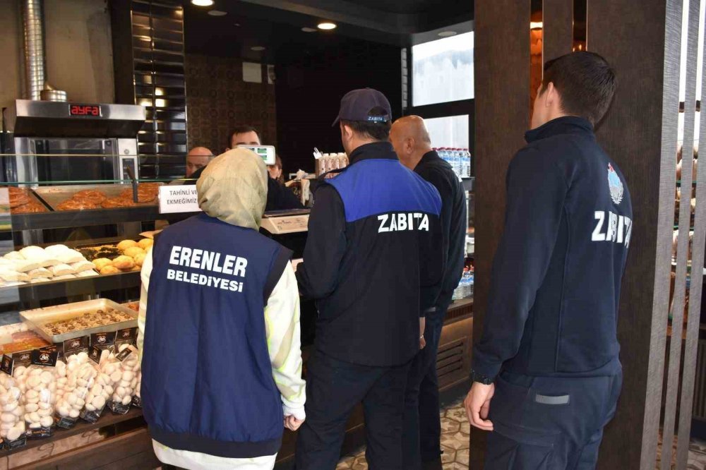 Zabıta ekiplerinden fırınlarda denetim
