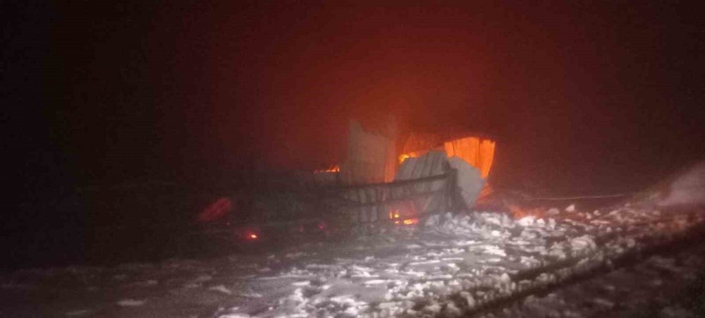 Yayla Evinden geriye demir yığınları kaldı