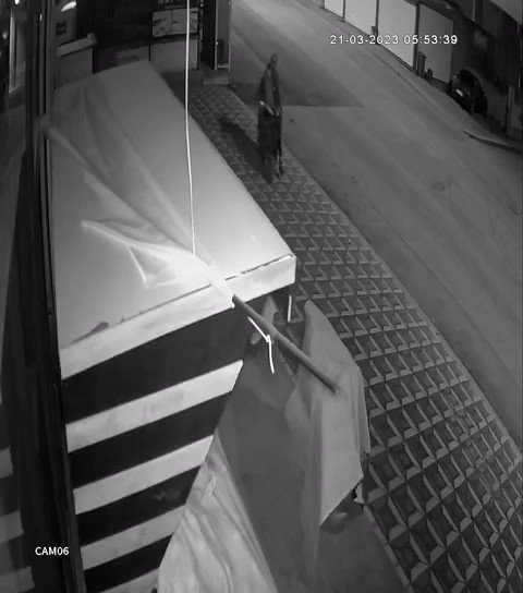 Marketten meyve ve içecek çaldılar