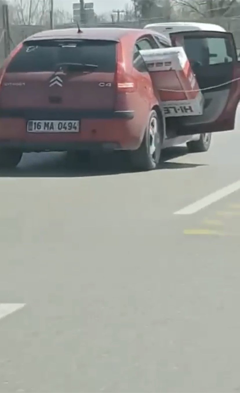 Tehlikeli taşımacılık kamerada