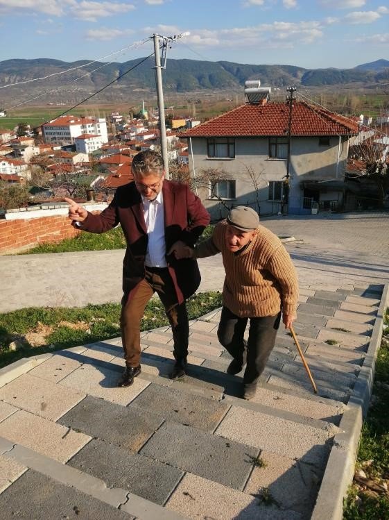 Gölpazarı'nda yol düzenleme çalışması