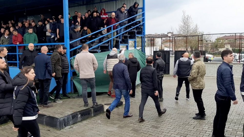 Tribünde başlayan gerginlik sahaya sıçradı