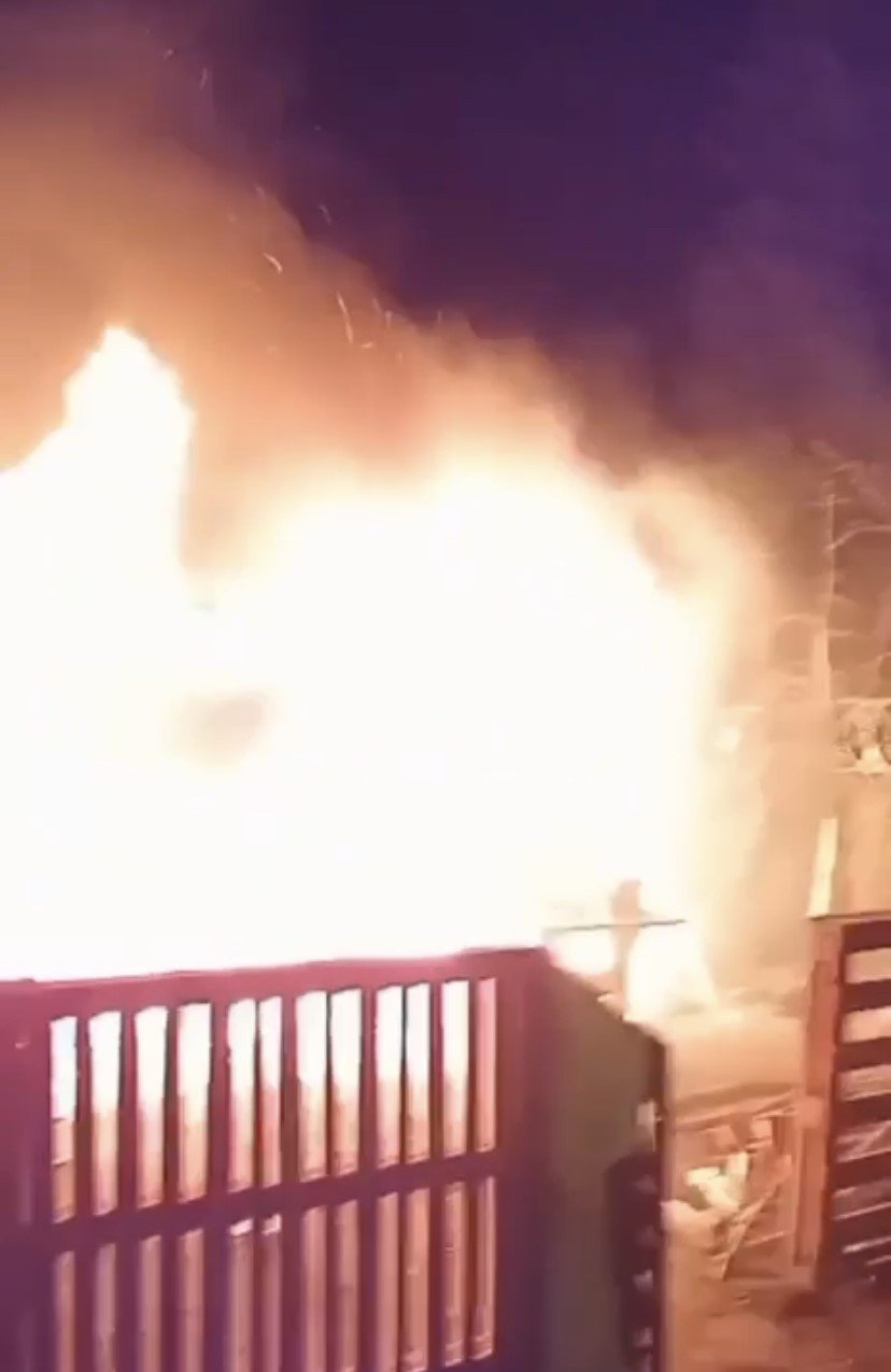 Çok sayıda tavuk telef oldu