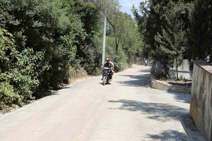 Tirilye mezarlık yolu çalışmaları tamamlandı