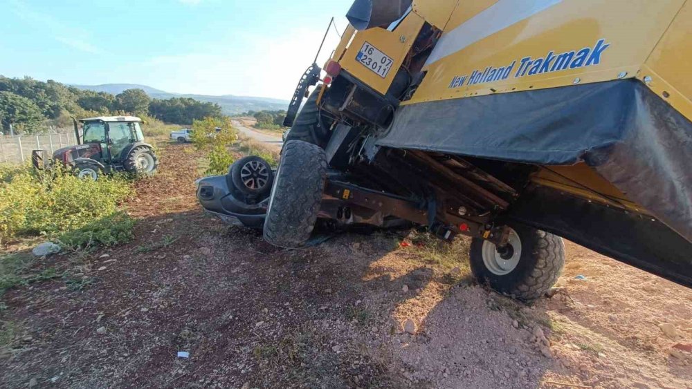 Freni Patlayan İş Makinesi Az Kalsın Faciaya Yol Açıyordu