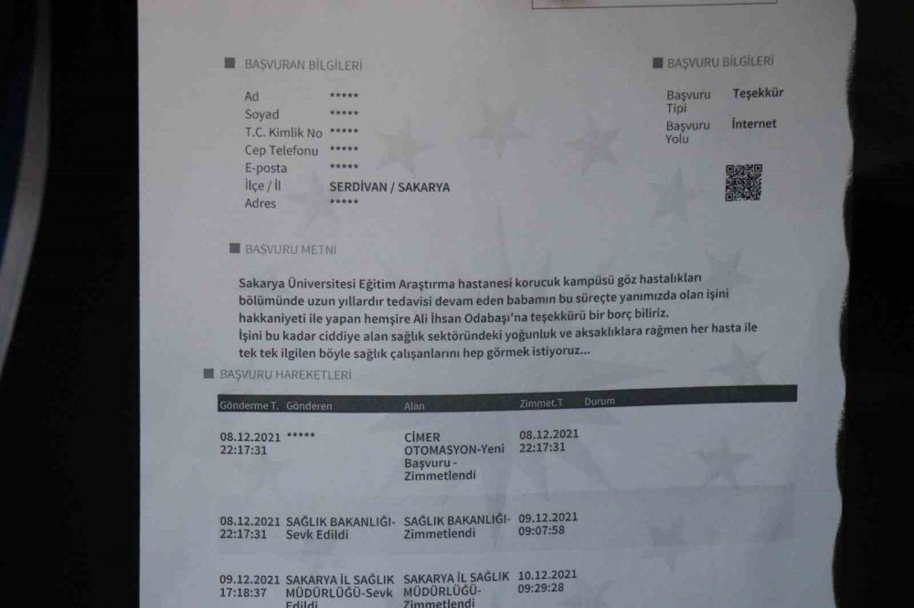 ‘kalbi Kollarından Büyük’ Hemşireye Teşekkür Yağıyor