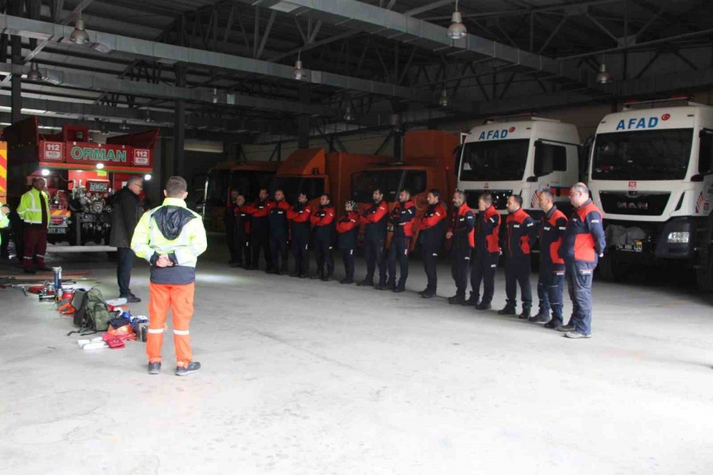 Afad Personeline Orman Yangını Tatbikatı