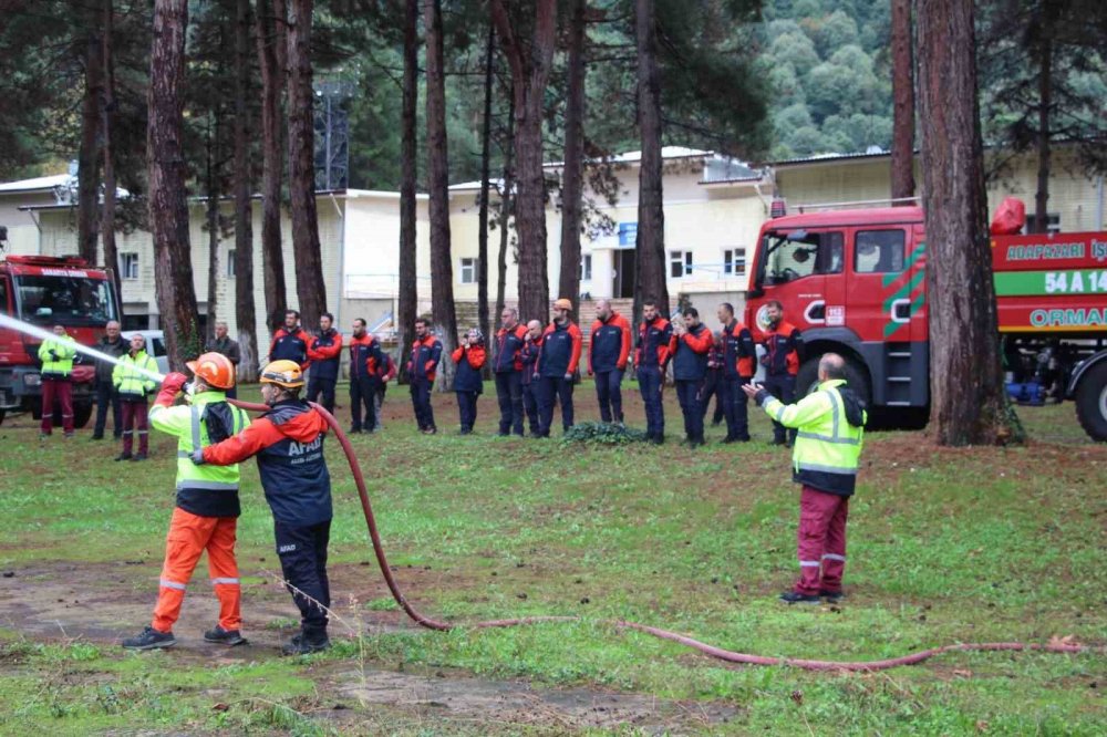 Afad Personeline Orman Yangını Tatbikatı