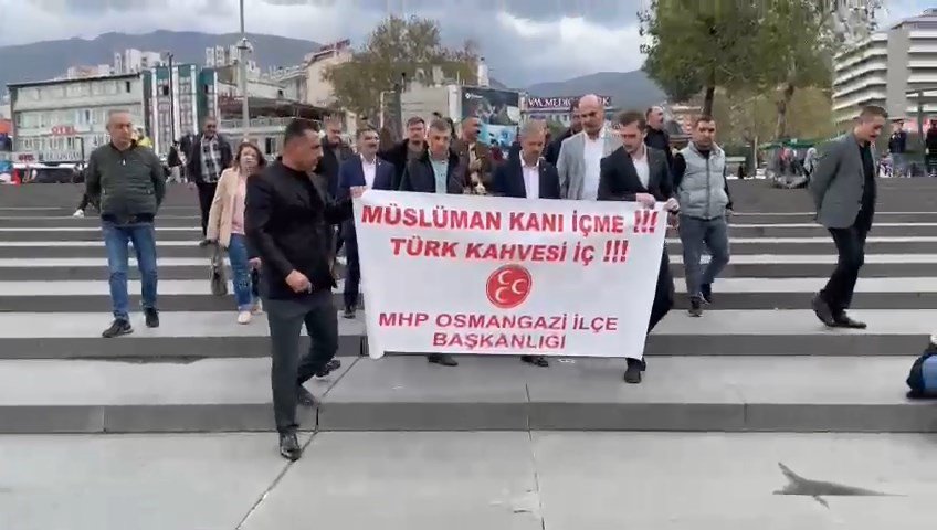 Mhp’liler Starbucks’taki Gençleri Türk Kahvesi İçmeye Davet Etti