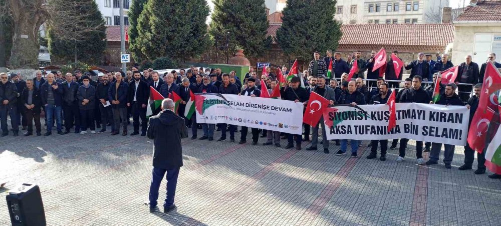 Bozüyük’te İsrail Protesto Edildi