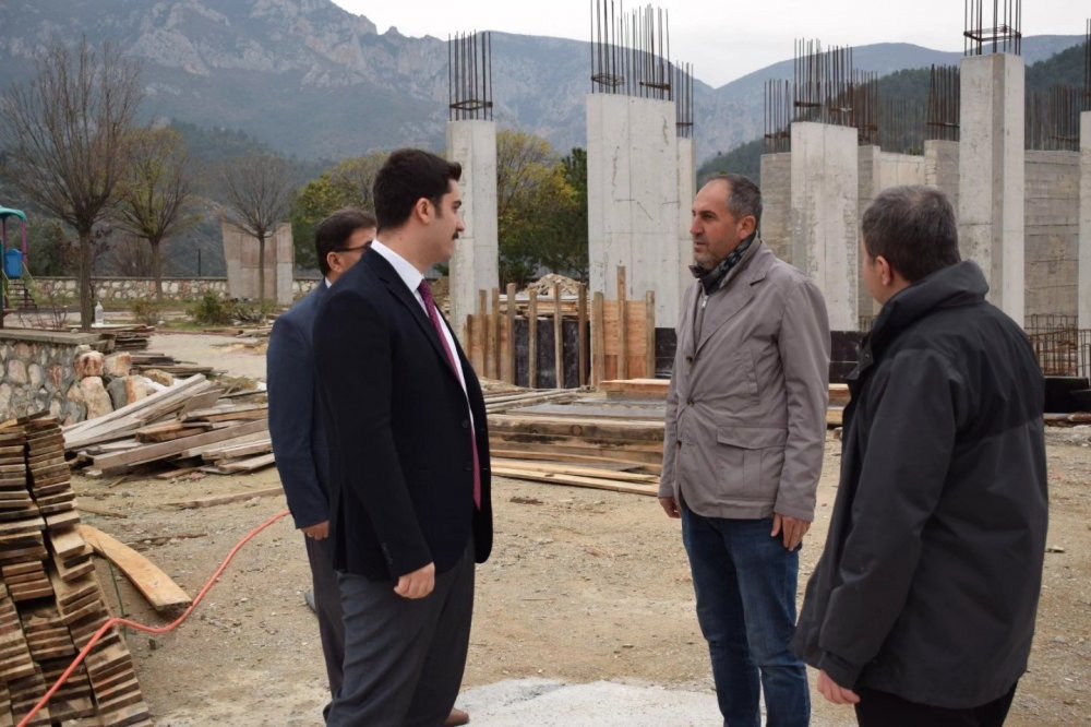 Okul İnşaatı Yakından Takip Ediliyor
