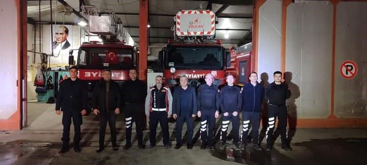 Kaymakam Öztürk Yılbaşı Akşamı Görevi Başında Olan Kamu Personelini Ziyaret Etti