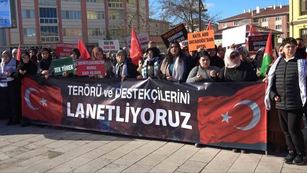 Terör Örgütü Pkk, İsrail Ve Abd Protesto Edildi