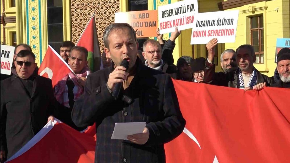 Terör Örgütü Pkk, İsrail Ve Abd Protesto Edildi