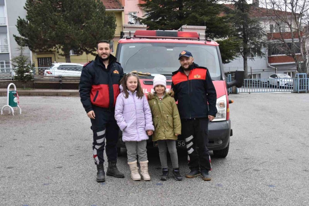 Bozüyük’te İlkokul Öğrencilerine Yangın Eğitimi