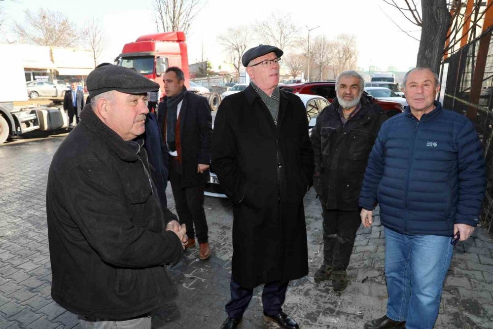 Teksan’da Yanan Fabrikaya Geçmiş Olsun Ziyareti
