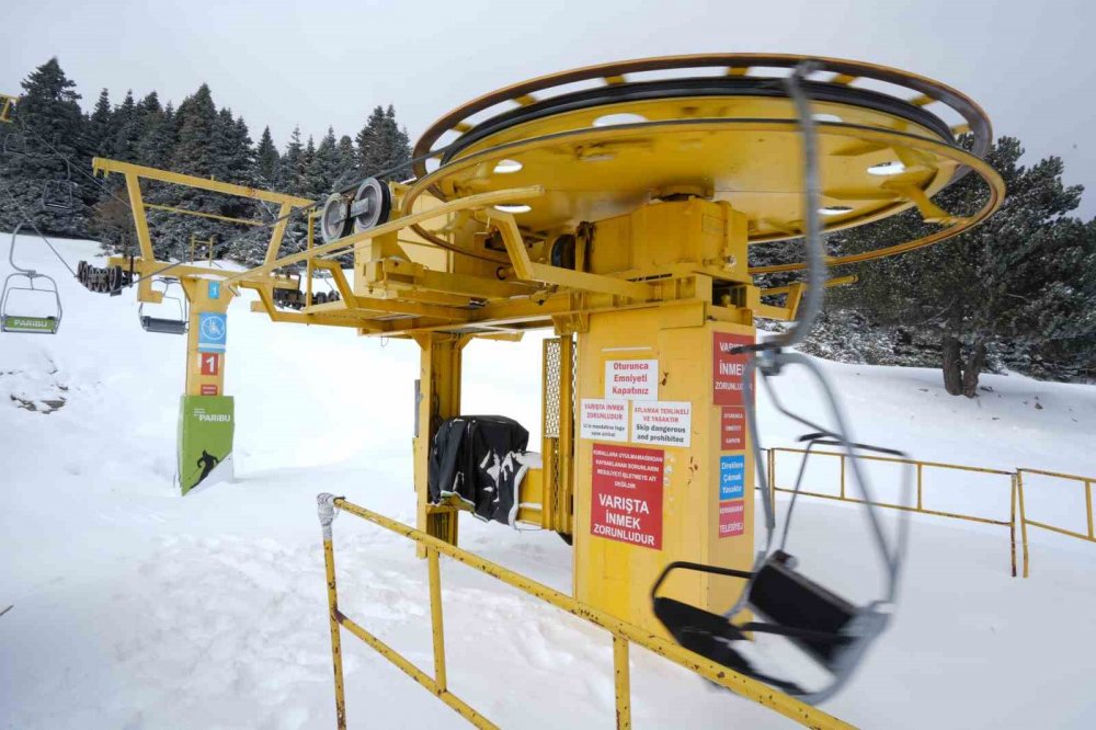Uludağ’da Kayak Sezonu Kapandı, Pistler Bomboş Kaldı